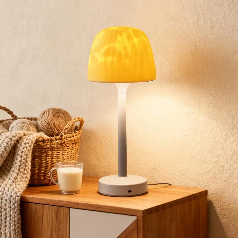 Nachtlampje Bureaulamp Blauw licht voor ontspanning Watergolfprojectie Nachtlampje voor douche Spa met aanraakbediening voor badkamer