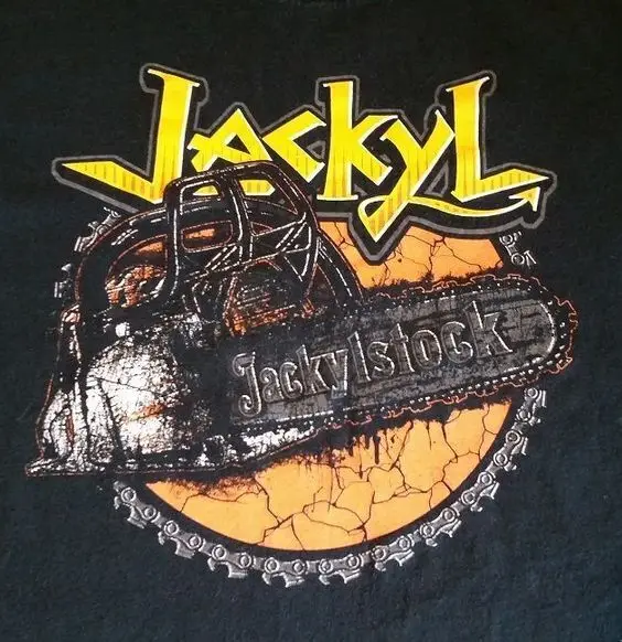 Rare Jackyl Me Off Rock Me Roll Me Cotton Black Men All Size T-Shirt BL275