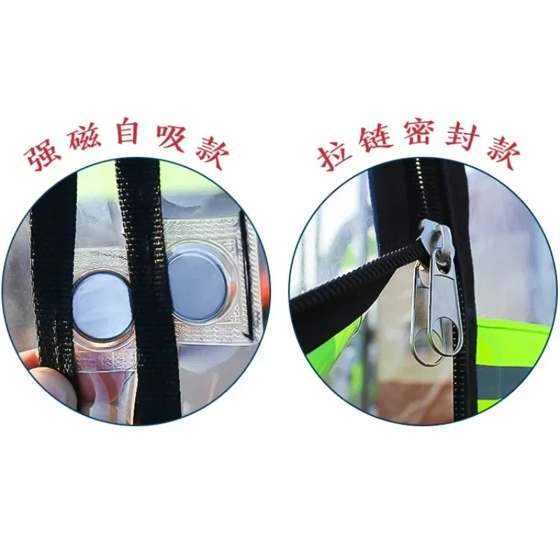 Electric tricycle canopy front windshield curtain left and right door curtain autumn and winter view 2