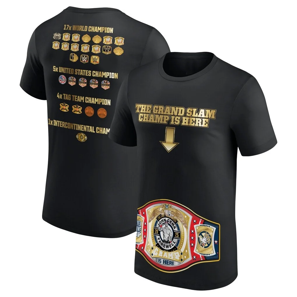 Camiseta de Lujo de Algodón Oversize para Hombre y Mujer, Estilo Urbano Y2K, con la Frase 'Thank You Cena' del Campeón del Gran Slam de John Cena, Colección Verano 2026