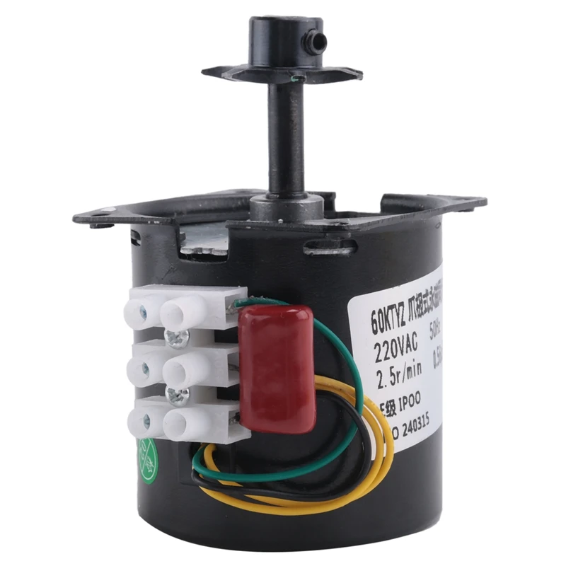 A20F-60KTYZ Claw Pole Permanent Magnet Synchronous Motor AC220V 14W 50Hz Mini Gear Motor Low Speed 2.5R/Min