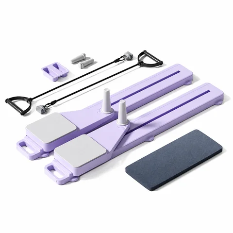 UMAY Multi‑Functional Detachable Split‑Style Abdominal Board, Split Abs Slide Roller with Simulated Ski Mode, Home Pilates Reformer with Knee Mat for Abdominal Leg Core Strength Training