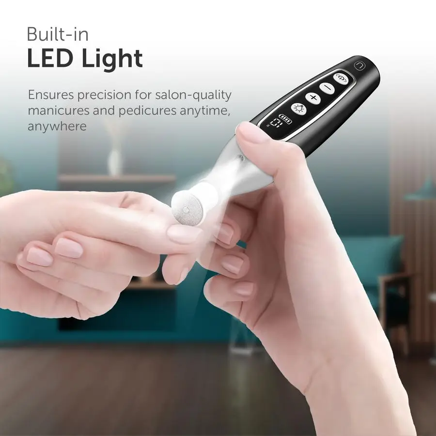 Pro Professional Maniküre- und Pediküre-Set, dicker Zehennagelschleifer, kabelloser elektrischer Nagelfeilenbohrer, Zehennagel für Dremel-Werkzeug, Feile
