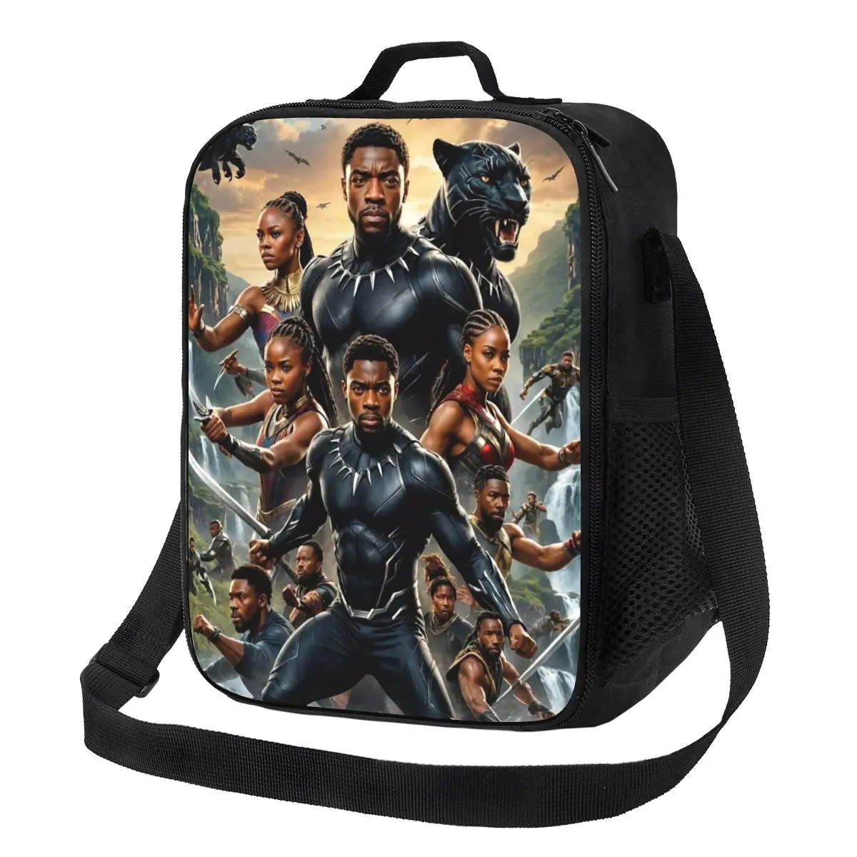 

Термосумки для обедов Custom Blacks Movie Panthers: водонепроницаемые, для пикников на природе, для мужчин и женщин