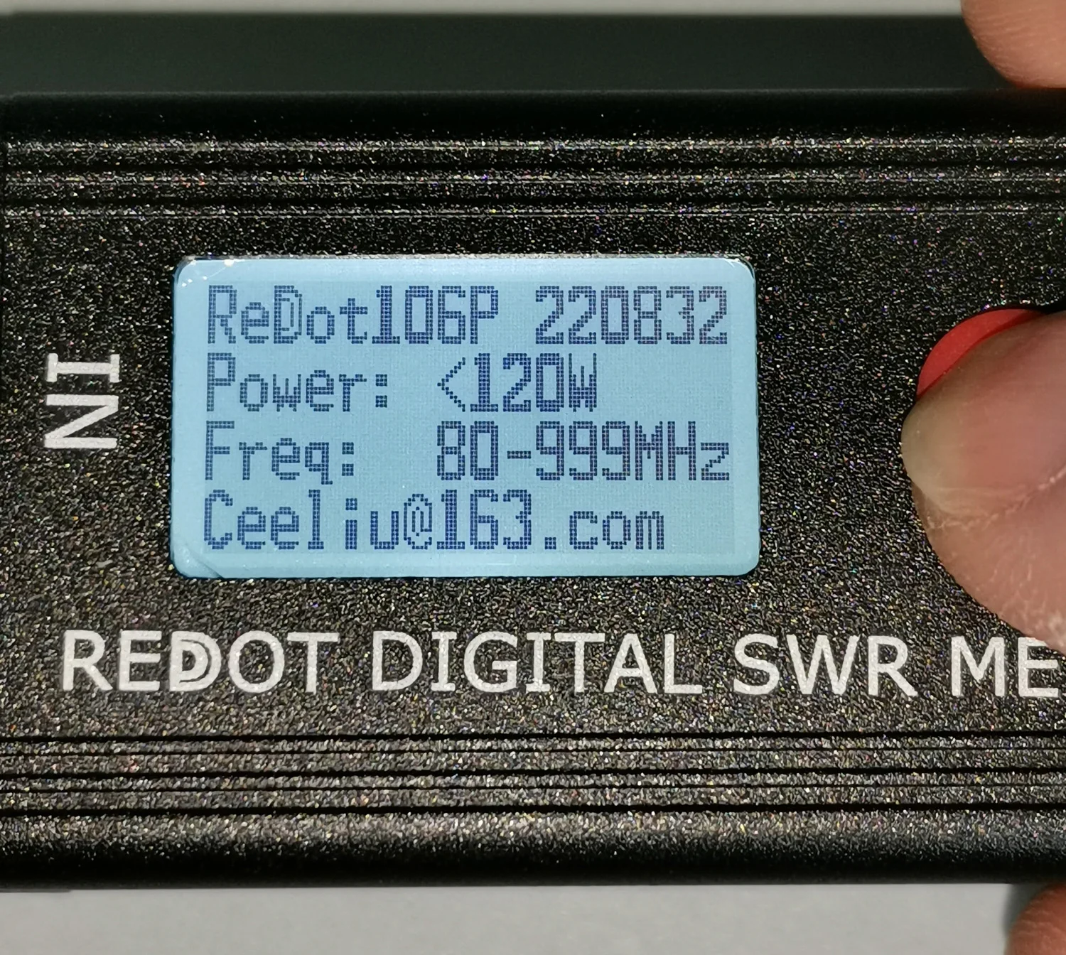 REDOT RD106P 120W Digital SWR Meter SWR&Power Meter FMB VHF UHF 80-999MHz Standing-wave Ratio 1.00-99.9 Support DMR Walkie Talki