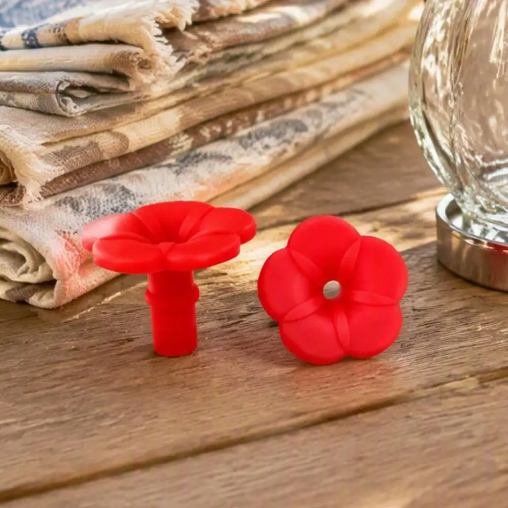 Bee-proof Feeder Replacement Flowers 8pcs Hummingbird Feeder Replacement Flowers Bee-proof Silicone Feeding Ports for Bird