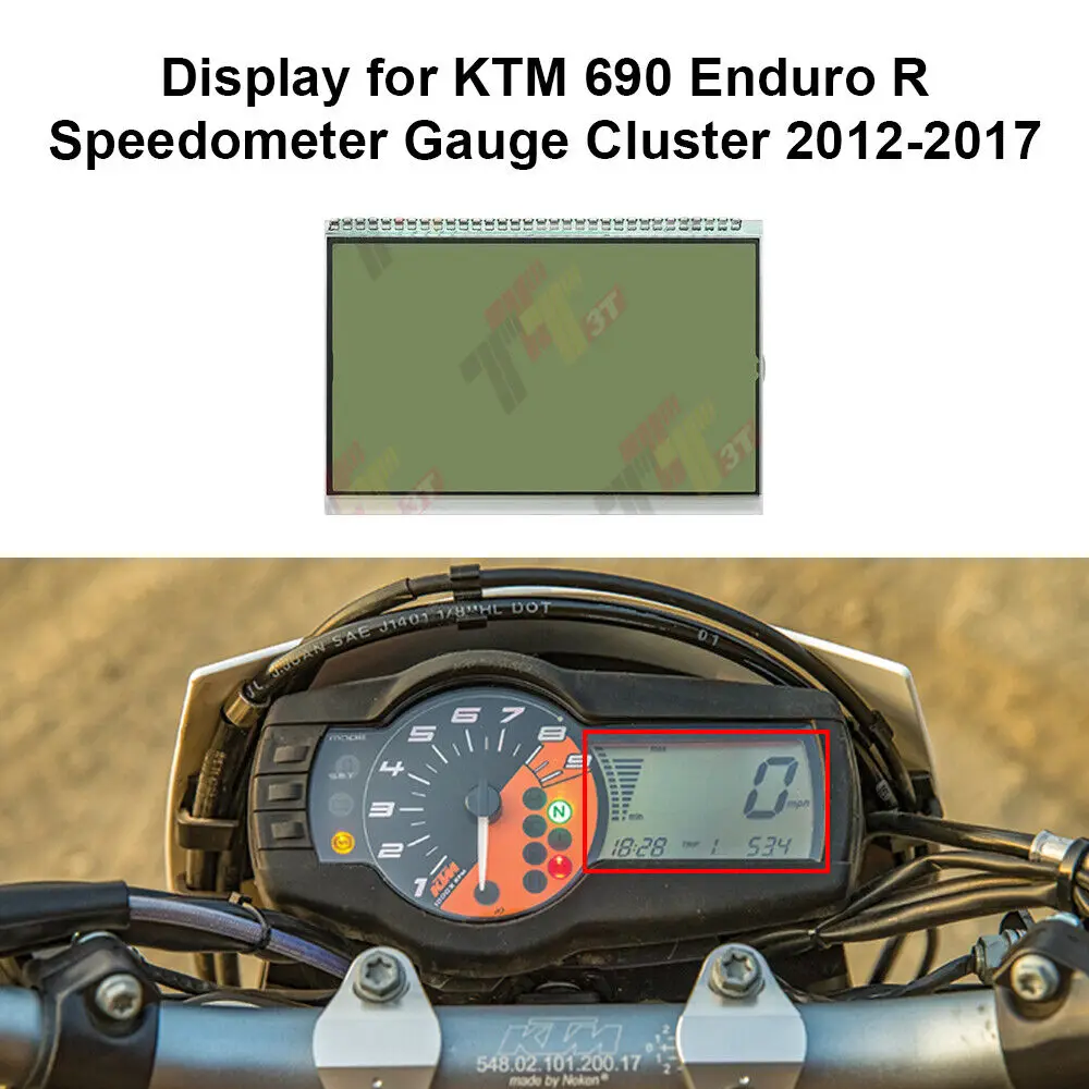 Gauge LCD Display for KTM 690 990 Speedometer Instrument Cluster SCREEN