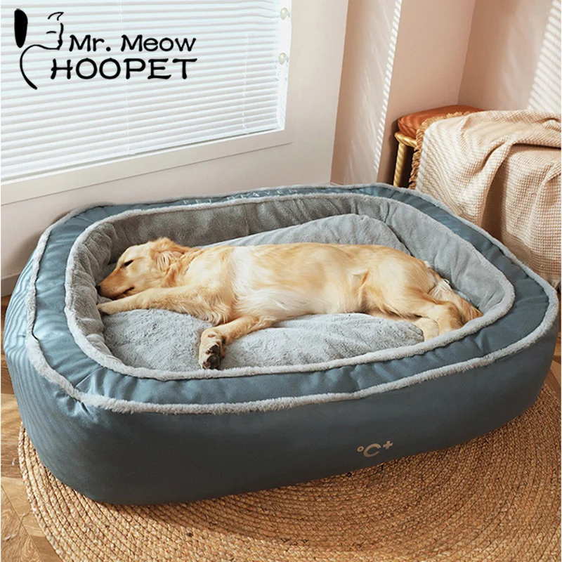 HOOPET Dog House Winter Warm Dog Bed Pet Supplies Four Seasons Universal Dog Cushion Winter Sleeping with Warm Sleeping Cushion