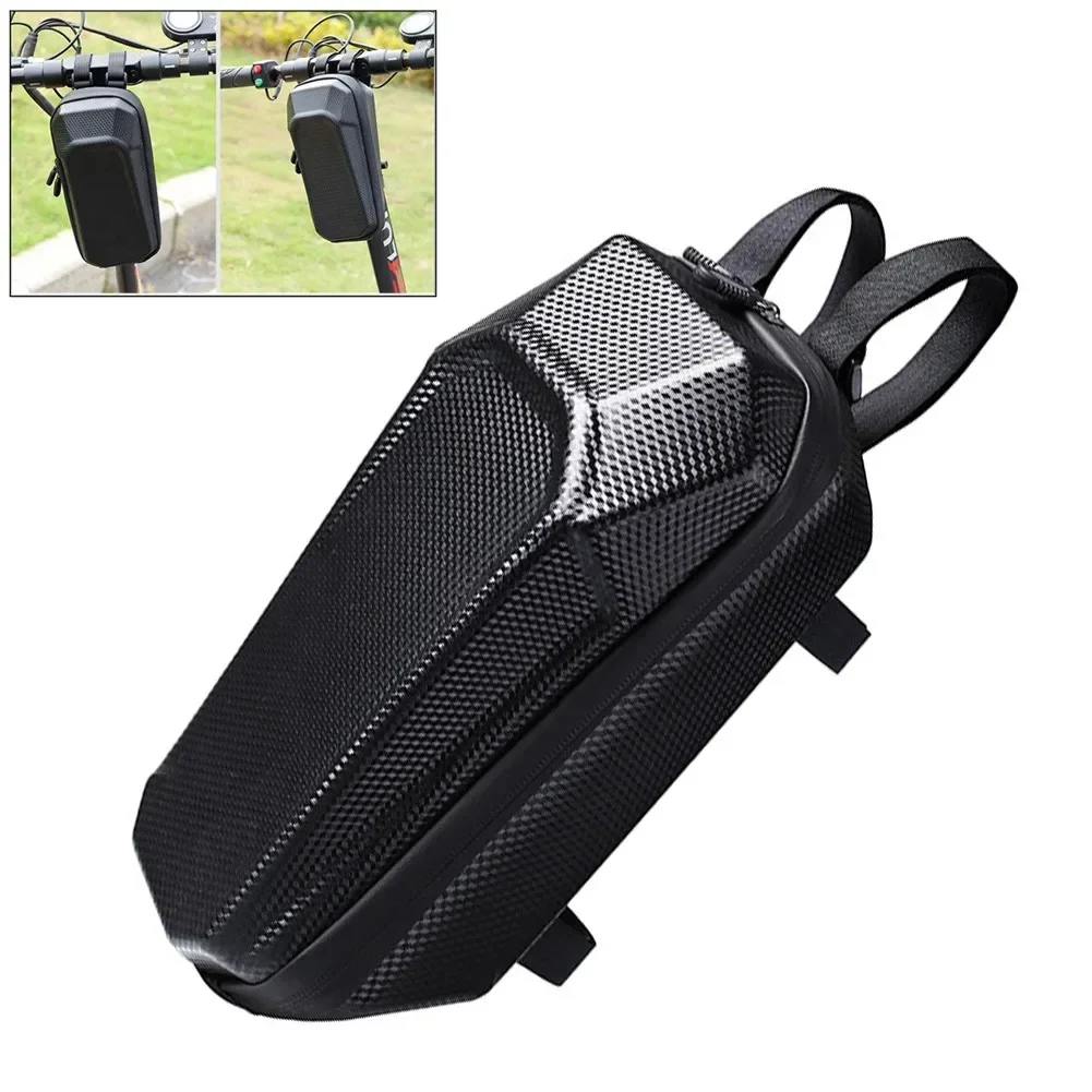 1pcs Electric Skateboard Bag EVA Hard Shell Waterproof Bike Front Handle Hanging Bags Scooter Accessories Cycling Storage Bag