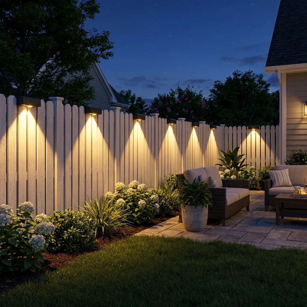 Luces Solares para Exteriores - Outdoor Lighting On Fence reseña y precio