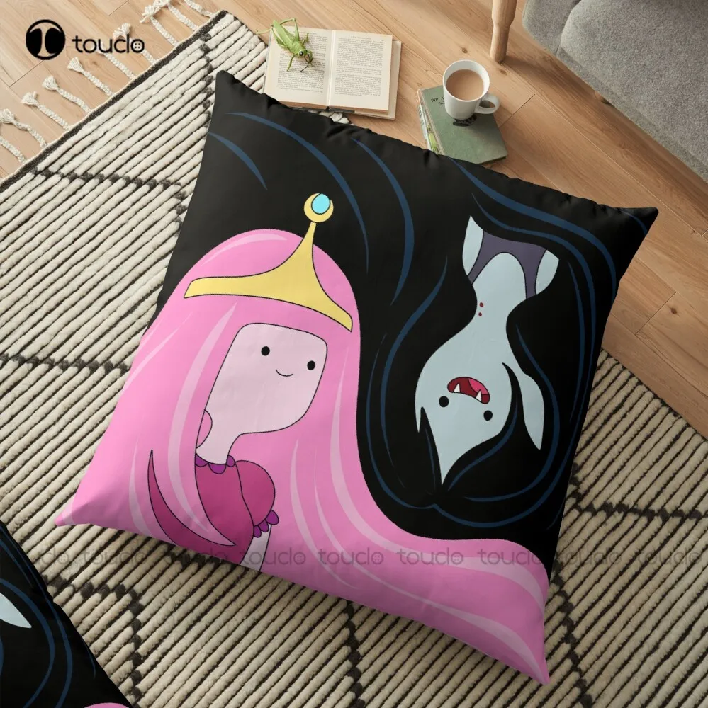 Princess Bubblegum And Marceline Throw Pillow Pillows Covers For Sleeping Polyester Linen Printed Zip Decor Pillow Case Comfort