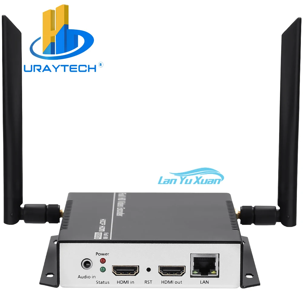 URay HEVC H.265  VideoTo SRT RTSP RTMP HTTP Streaming Encoder Wireless H265 H.264 HD Video To IP Stream   WiFi