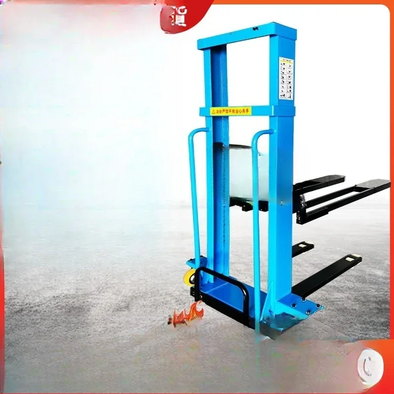 

Electric truck-mounted forklift, portable loading and unloading artifact following the truck, handling small fully automatic 1-t