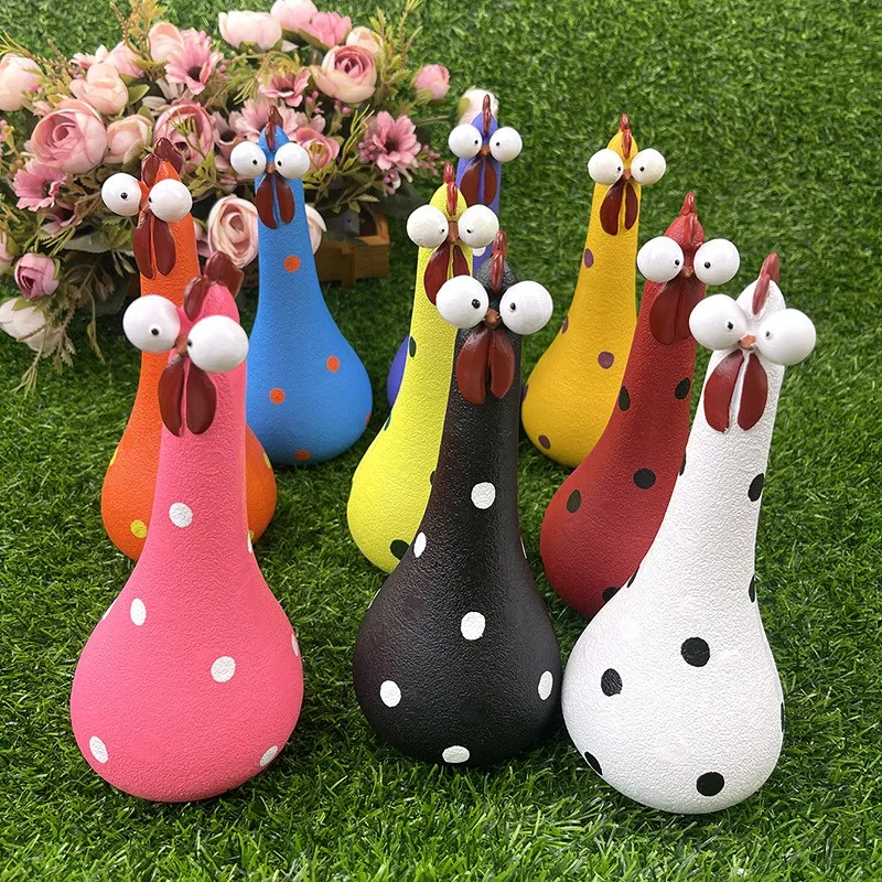 

Rooster Statue Outdoor Decor, Garden Rooster Sculpture Fade-Resistant Resin for Vibrant Year-Round Color, Indoor & Outdoor Use