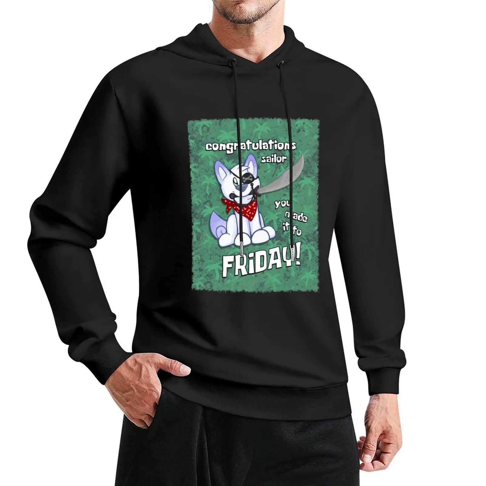 

Scribble Kibble Pirate - Friday Pullover Hoodie men's sweat-shirt set men's hoodie sweatshirt