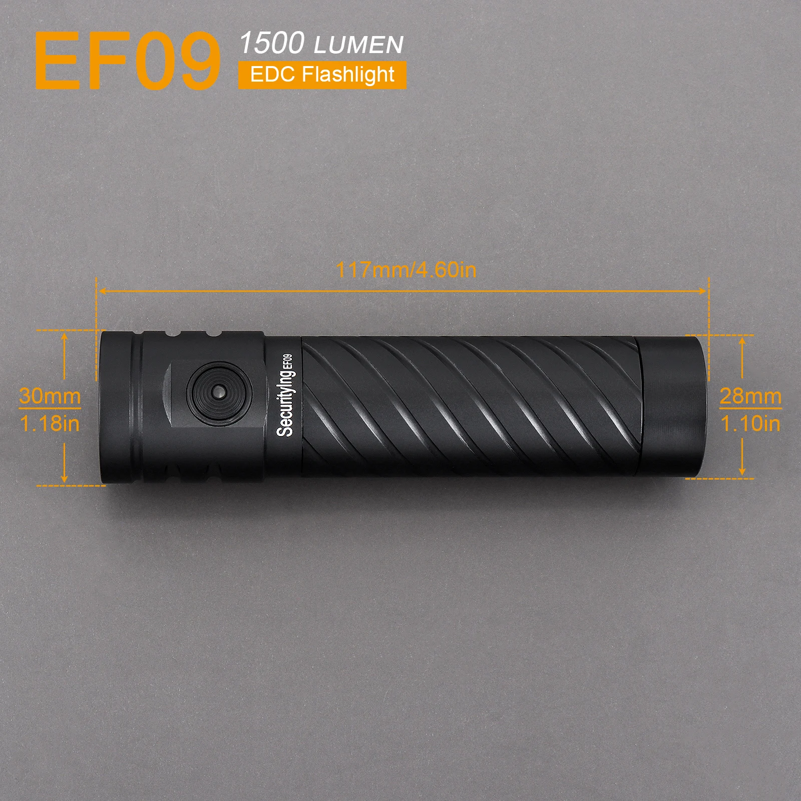 IP65 Rechargeable EDC Flashlight 800/1500/5500 Lumen Mini LED Built-in Battery Torches Outdoor Lighting with Power Indicator