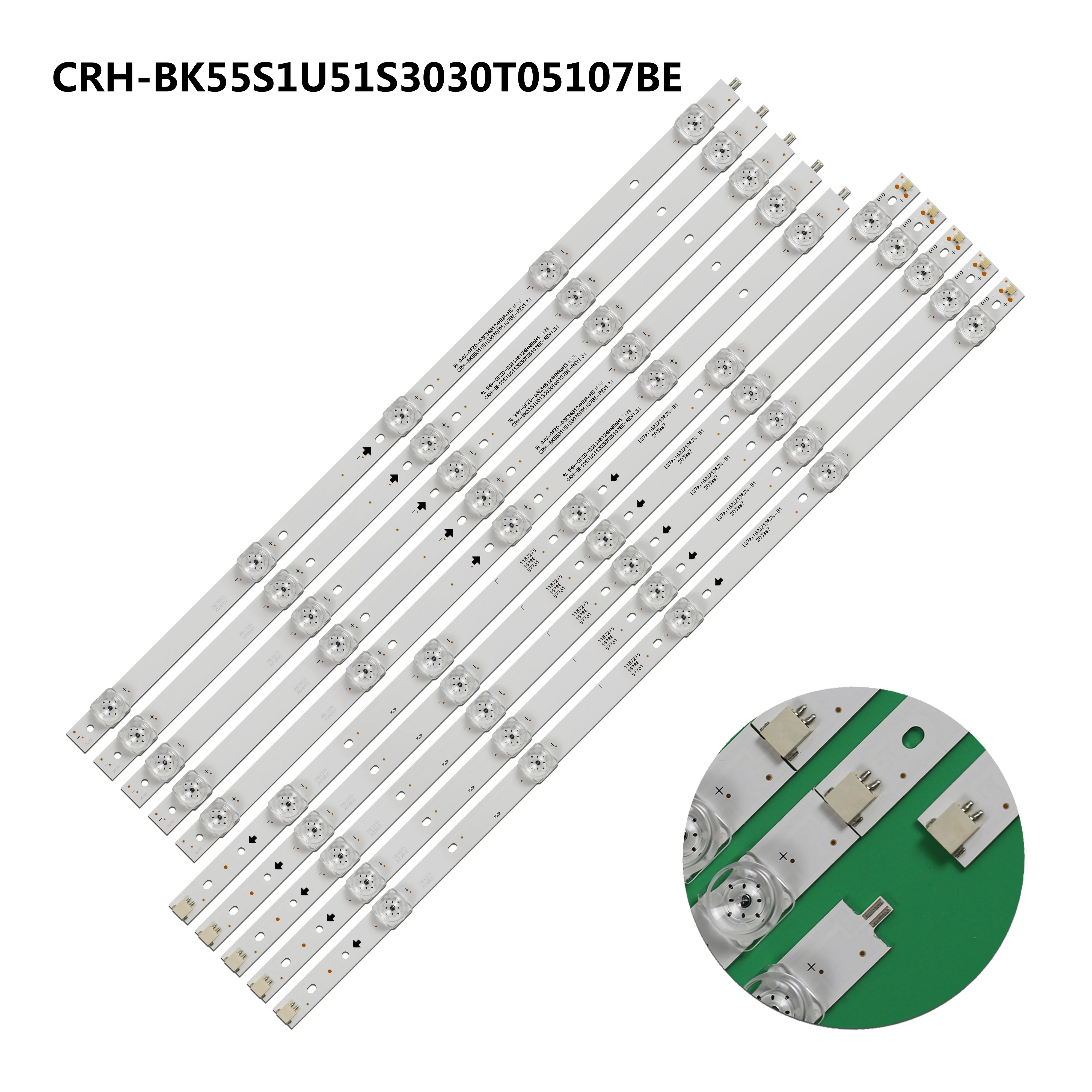 

5 шт./компл. для HZ55H50Y H55A6120 HZ55A65 HD550S1U51-T0\S1\GM\ROH светодиодная лента CRH-BK55S1U51S3030T05107BE-REV1.3 B
