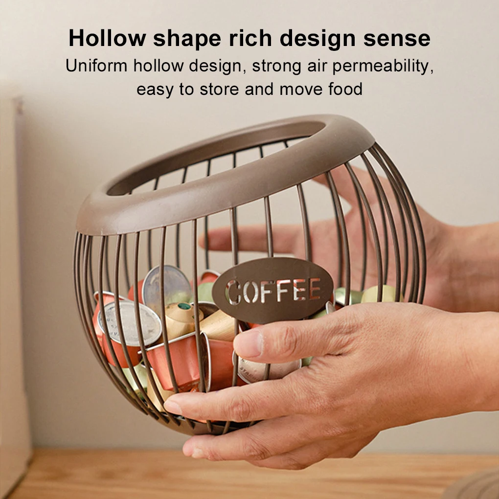 

Creative Espresso Capsule Holder Container Counter Coffee Pod Holder Snack Fruit Organizer kitchen Accessories House Decor