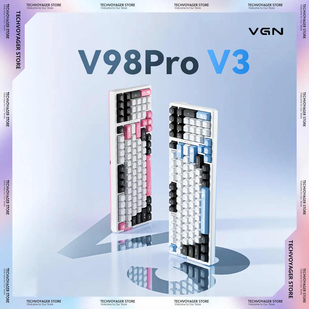 

VGN V98Pro V3 Mechanical Keyboard Long Endurance Hot Swap Low Latency Custom Wireless Tri-Mode Gaming Keyboard PC E-sports Gifts