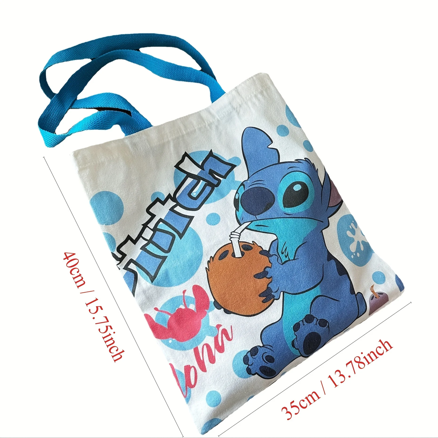 1Pcs Stitch bag, crossbody bag, cartoon, cute canvas bag, one shoulder bag