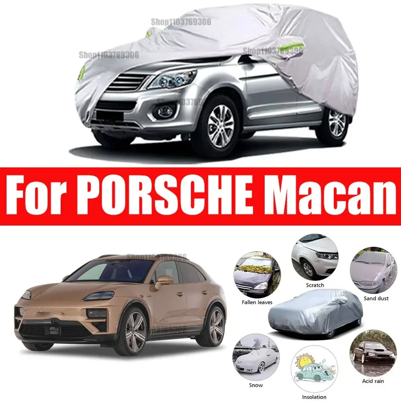 

For PORSCHE Macan Outdoor Protection Full Car Covers Snow Cover Sunshade Waterproof Dustproof Exterior Car accessories