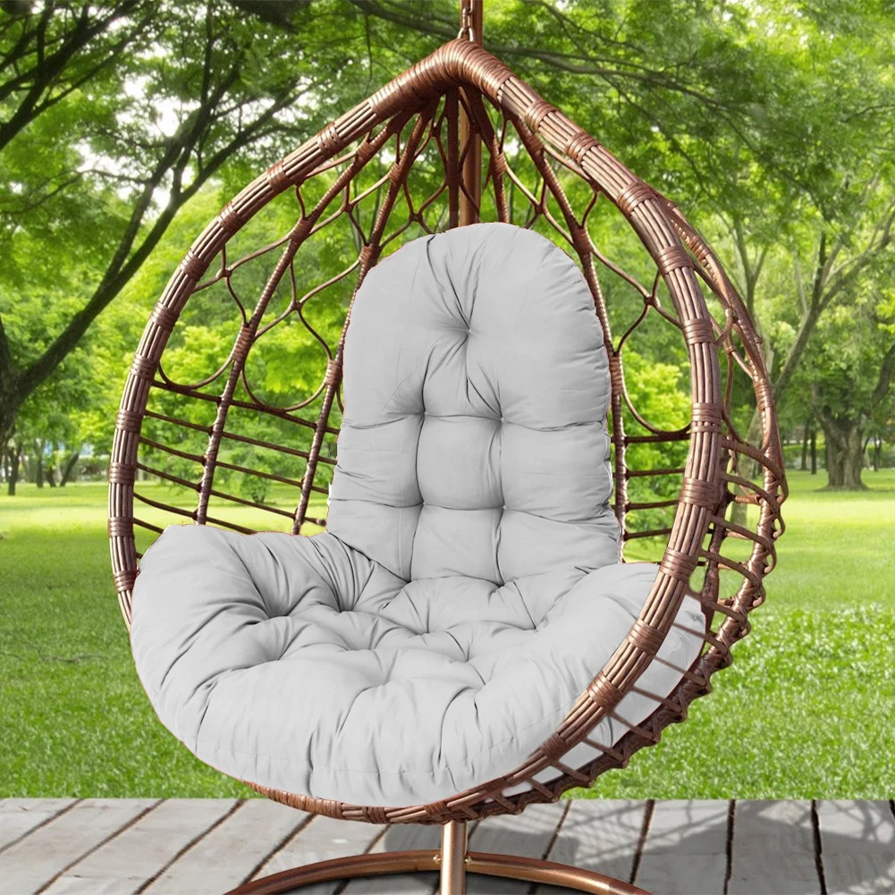 Picture 5: Voltsify Hanging Egg Chair Thick Cushion Swing Chair Pad, Light Grey