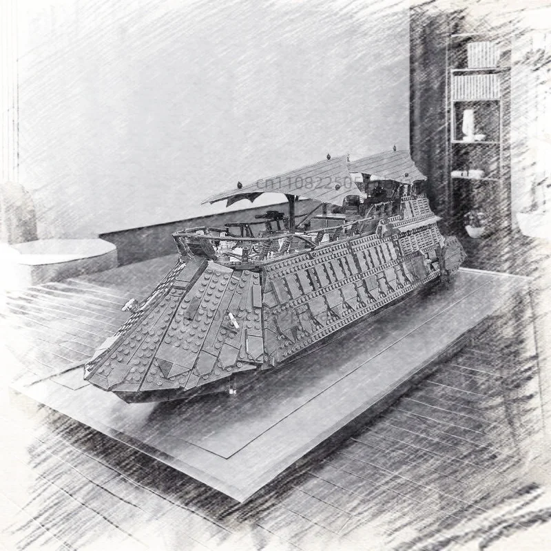 

3900+pcs large cruise ship series yacht toy Home decoration interior decoration assembly bricks model gift