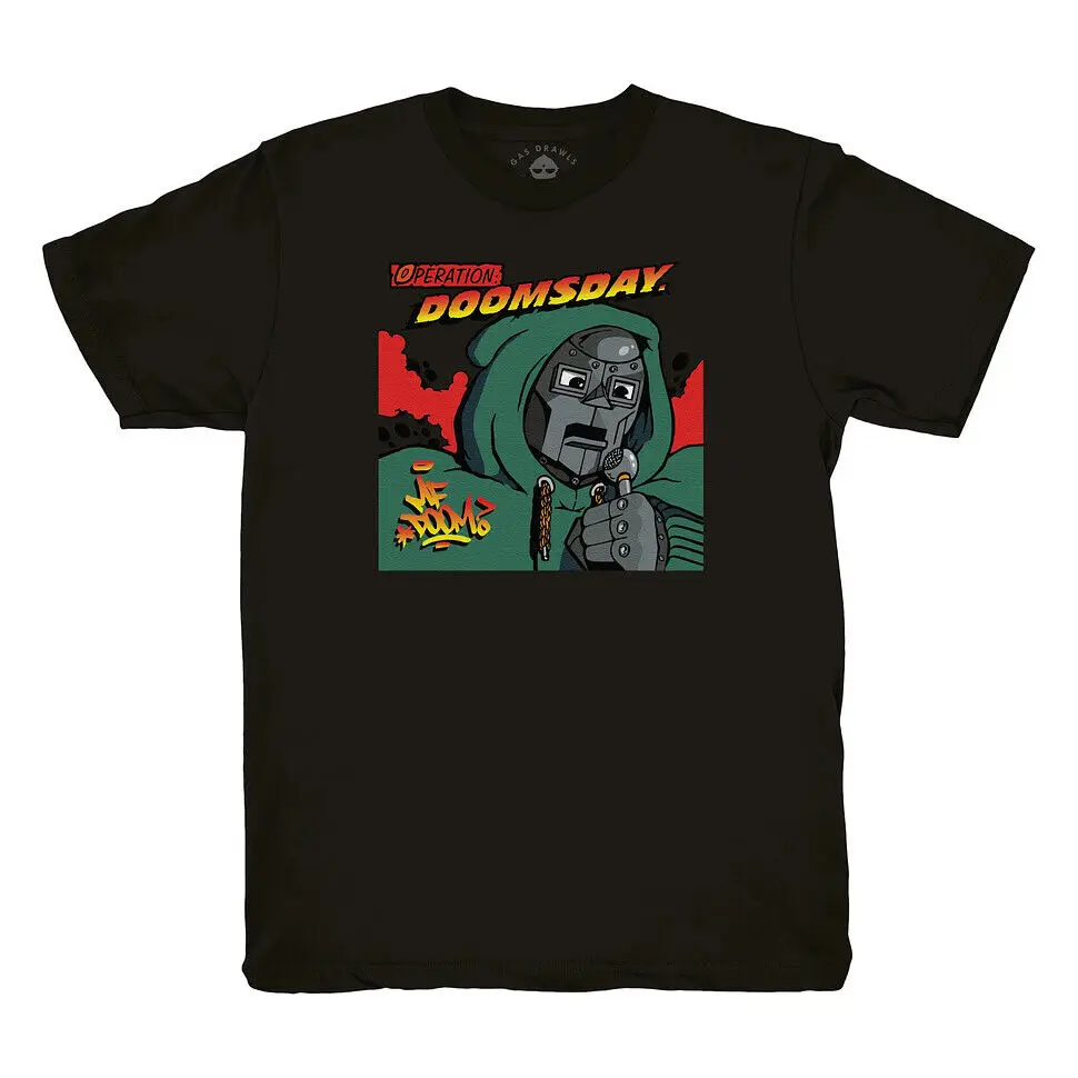 MF DOOM - OD Cover T-Shirt Black  Tees Cotton Luxury brand vintage oversized