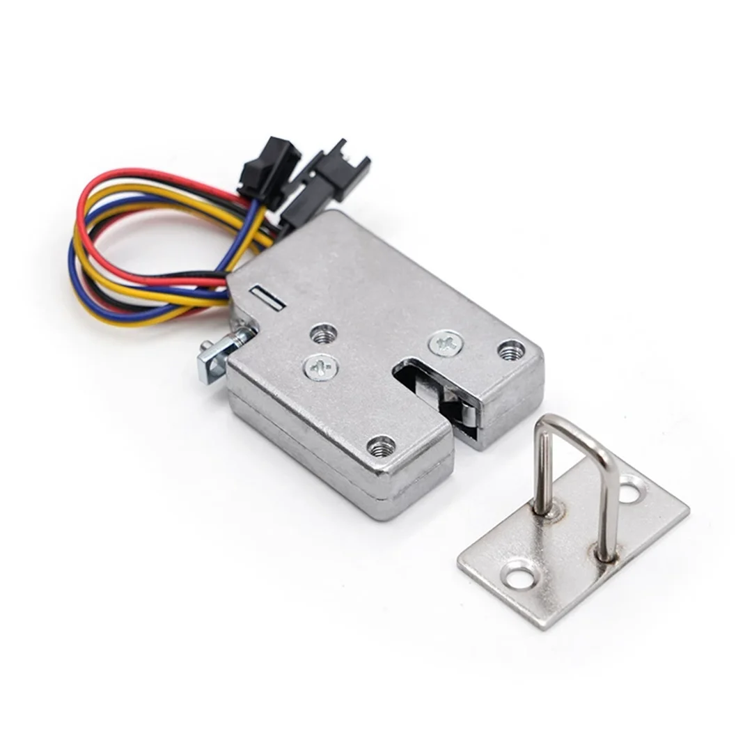 Small DC5V12V cabinet door lock mini electric lock storage cabinet electromagnetic lock express box electronic lock Drawer lock