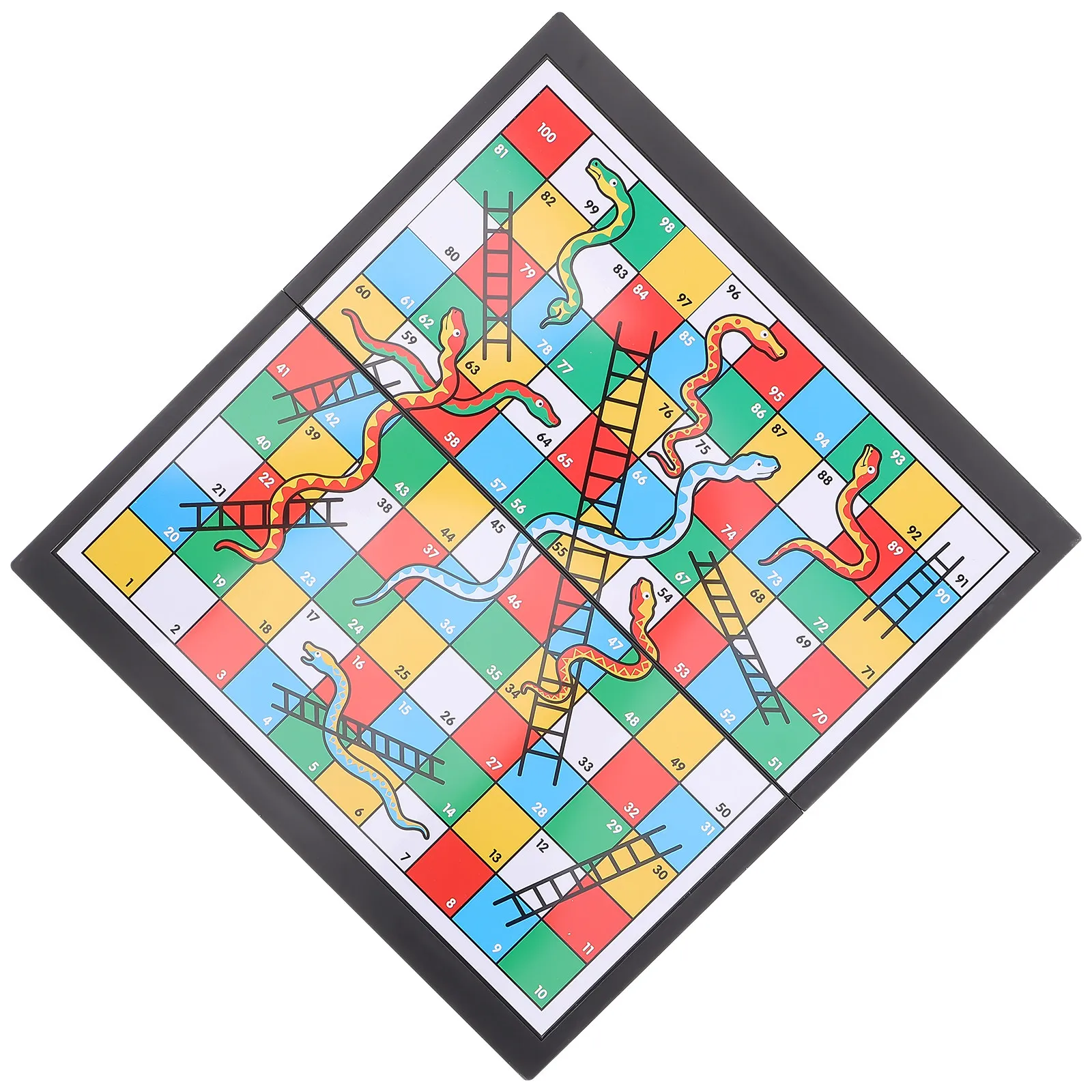 

1Set Snakes Ladders Chess Game Board Premium Material Fine Workmanship Lightweight Portable for Kids Indoor Games Family