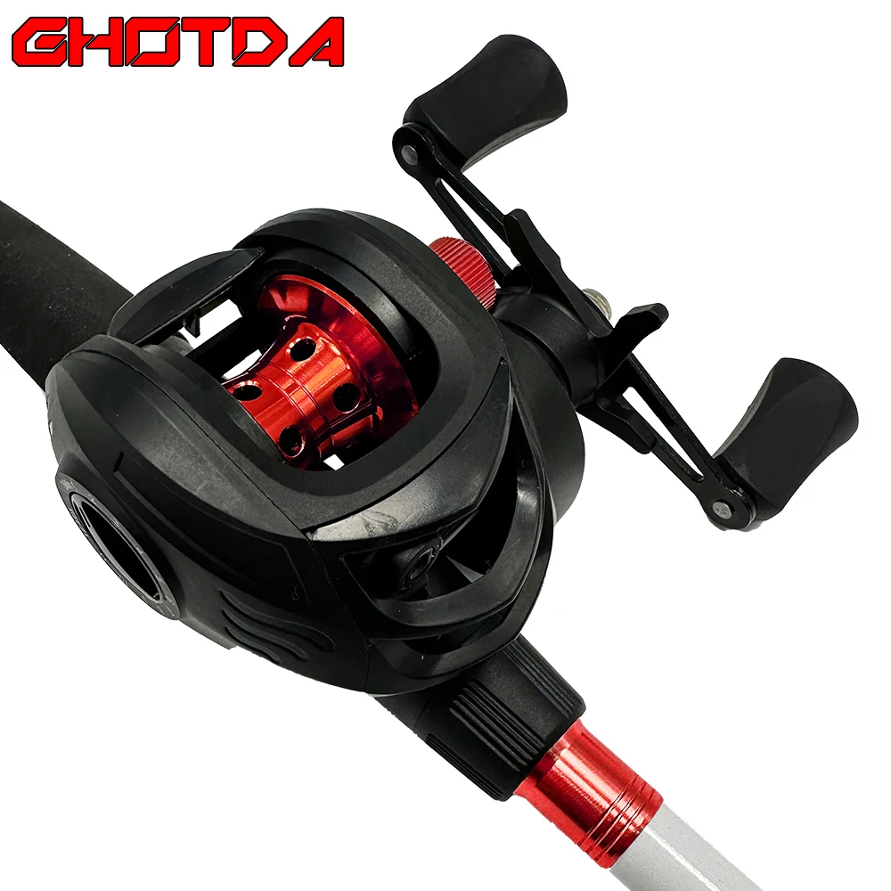 NEW Metal Spool Advanced Baitcasting Fishing Reel 7.2:1 Gear Ratio Magnetic Brake Fishing Wheel Ultralight 212g Max Braking 8KG