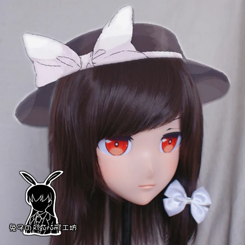 (RK9181)Top Quality Handmade Female Resin Cosplay Japanese Role Play Kigurumi Mask Crossdresser Doll Transgender Mask