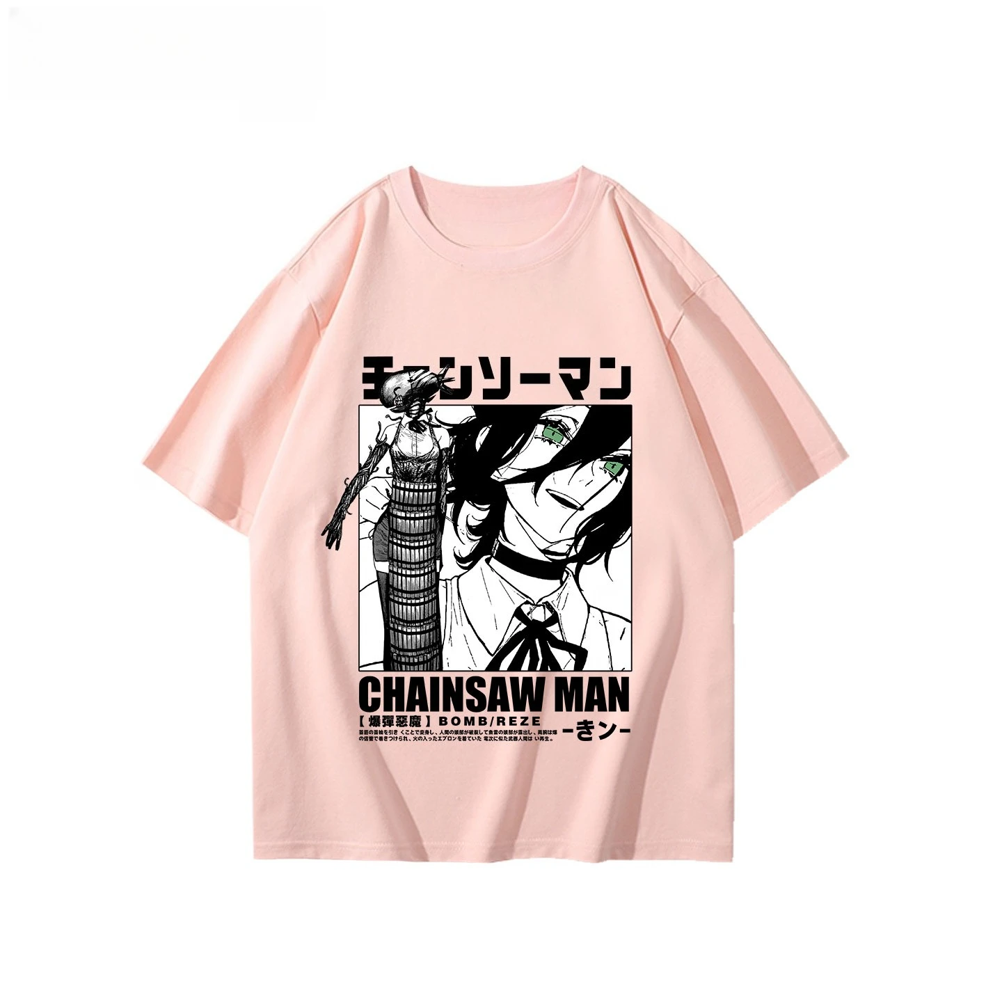 خمر الجرافيك تي شيرت Harajuku Y2k بلايز انمي ياباني بالمنشار رجل صعود تي شيرت مطبوع الرجال تيز موضة النساء الملابس #5