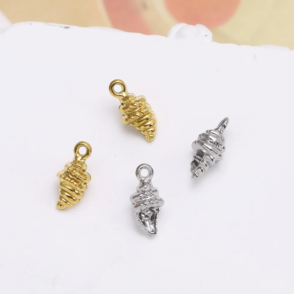 

Cordial Design 6*12MM 100Pcs DIY Pendant/Charms For Necklace/Stainless Steel/Hand Made/Conch Shape/Jewelry Findings #195230