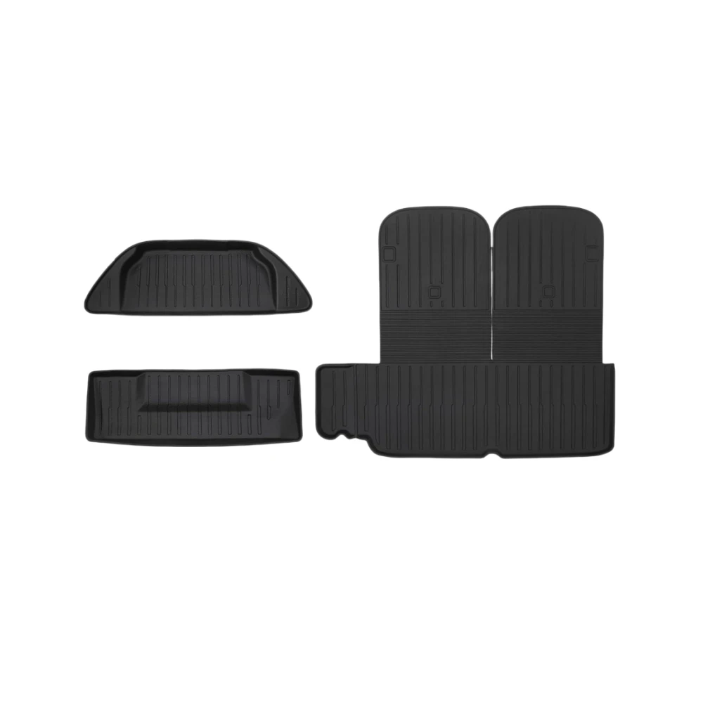 For Model X Frunk Trunk Mats 2016-2020 2021 2022 2023 2024 6/7 Seater Front Cargo Liner 3D All Weather Rear Cargo Liner