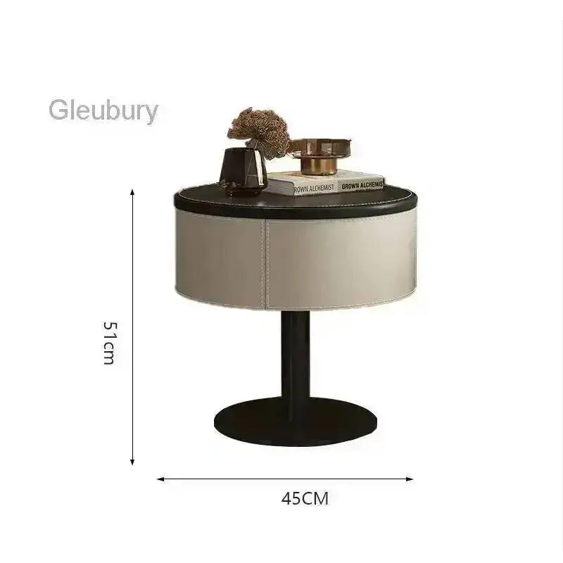 Design Style Table Creative Unique Bedside Trendy Simple Glamour Night Table Luxury Elegant Mesita De Noche Bedroom Furniture