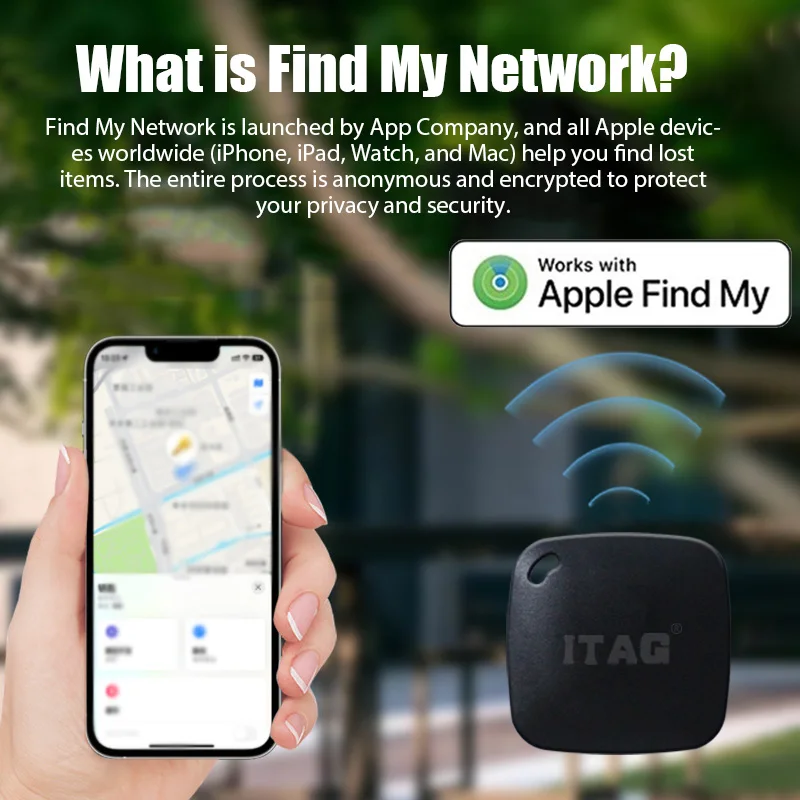 Smart Bluetooth GPS Tracker with Find My APP Anti Lose Reminder Device for Phone ITag Locator MFI Rated Locator Keys Pets Finder