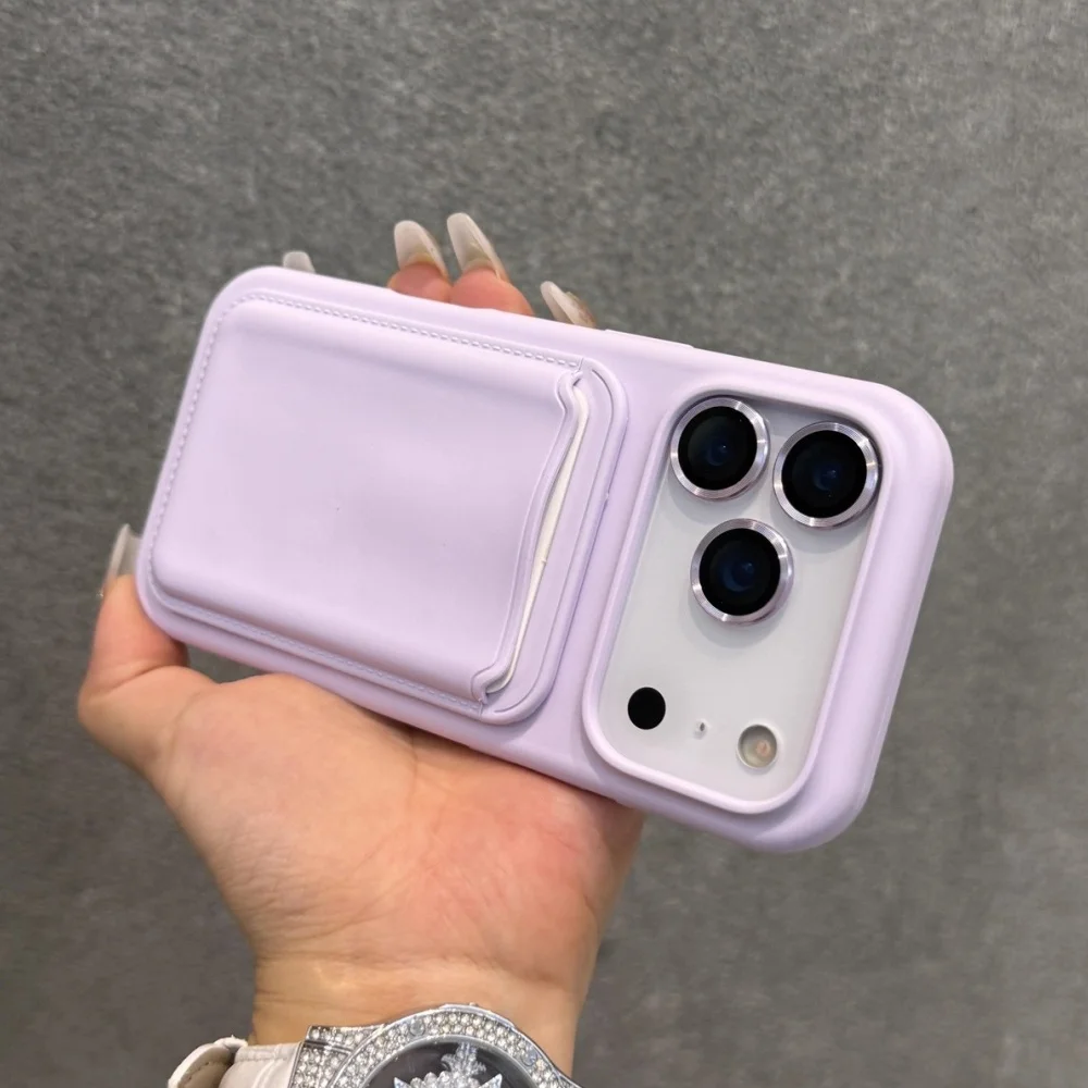 Flüssiges Silikon Magnetisch für MagSafe Brieftaschen-Slot-Kartenhalter-Hülle für iPhone 18 17 Air 16 15 14 13 12 Pro Max Weiche Stoßfänger-Abdeckung – Detail 1