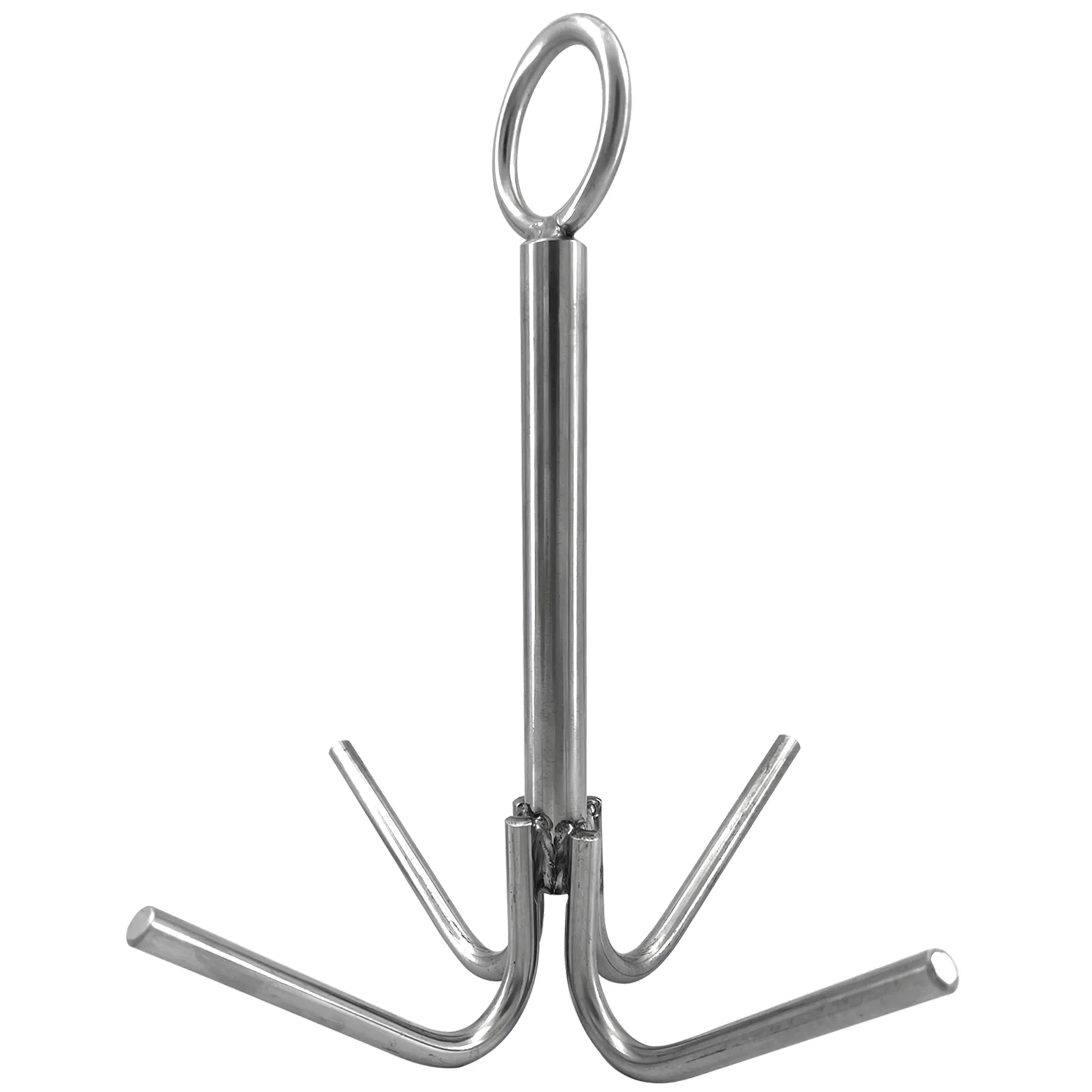 ISURE MARINE Boat Stainless Steel Anti-rust Grab Hook Anchor Grapple 4-Claw Anchor