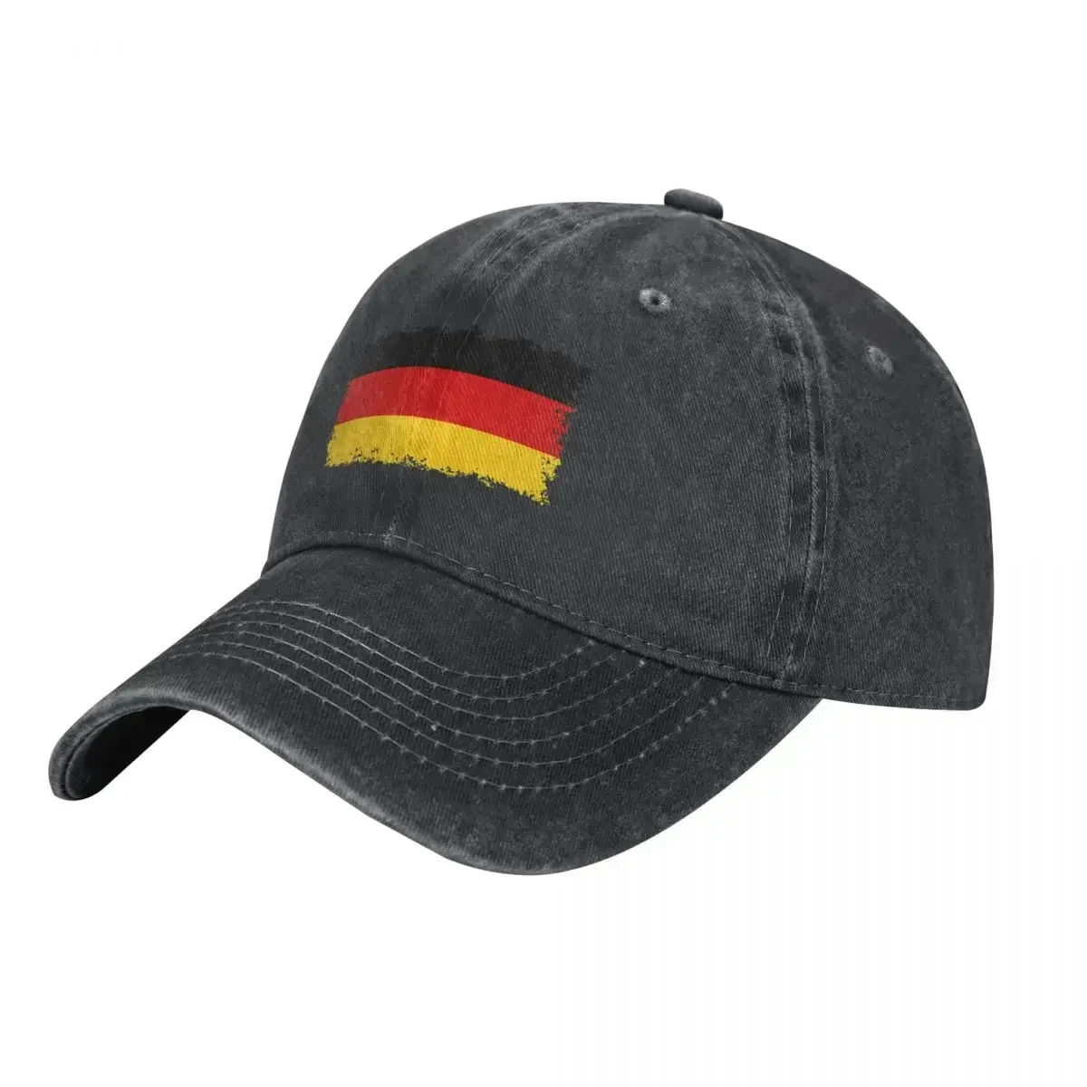 Vintage German Germany Flag Baseball Cap Unisex Style Distressed Washed Headwear Outdoor Running Gollf Adjustable Hats Cap