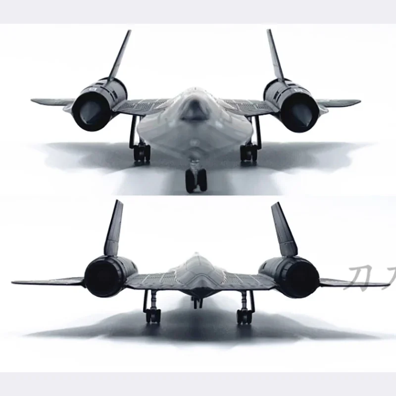 Diecast 1:144 Scale American SR-71 Blackbird Supersonic Alloy Finished Aircraft Simulation Model Static Decoration Souvenir Gift