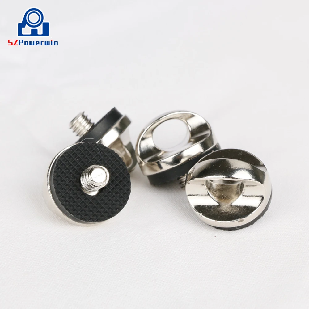 SZPowerwin-tornillo de correa para estudio fotográfico, bolsa de cámara, tornillos de fotografía para SLR DSLR, montaje de adaptador de trípode, 1/4-20 pulgadas, 50 unidades por lote