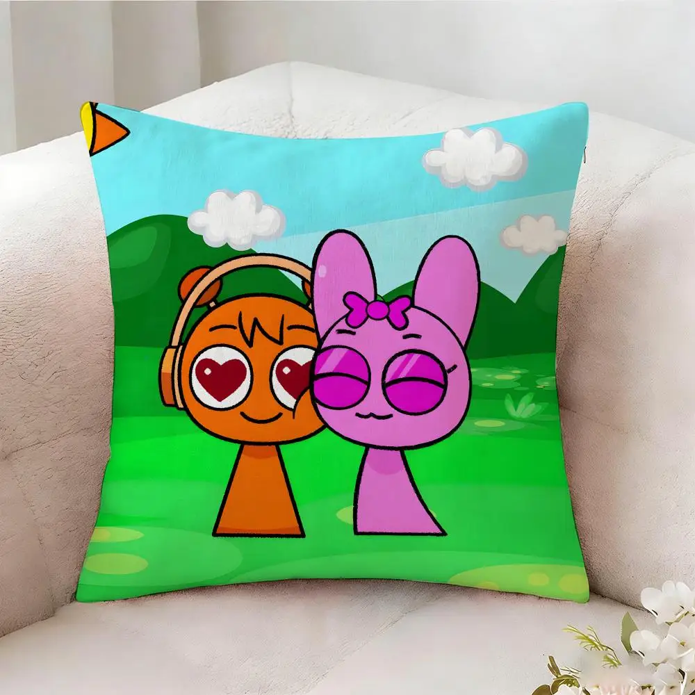 S-sprunki Beat Game Kissenbezug, beidseitig bedruckt, Sofakissen, Kopfteilkissen für Schlafzimmer – Detail 25