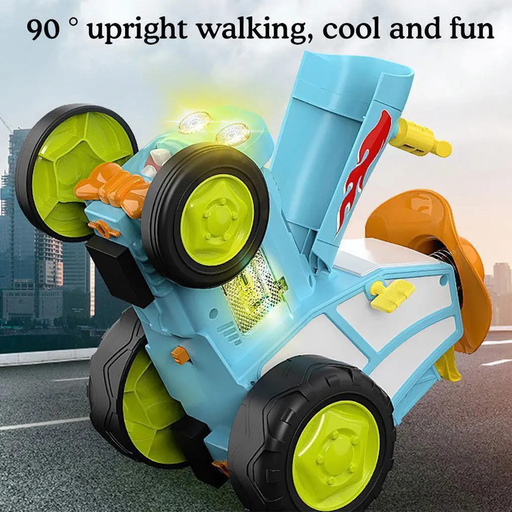 ABS 춤추는 트랙터 장난감 조명과 음악 포함 – 미친 점프 묘기 미친 점프 자동차 점프 묘기 자동차