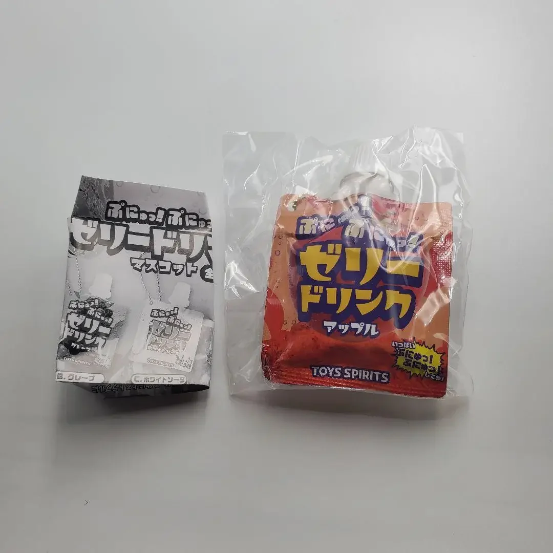 Original capsule toys jelly drink mini models squeeze toys stress relief fragrance gashapon figures keychain pendants
