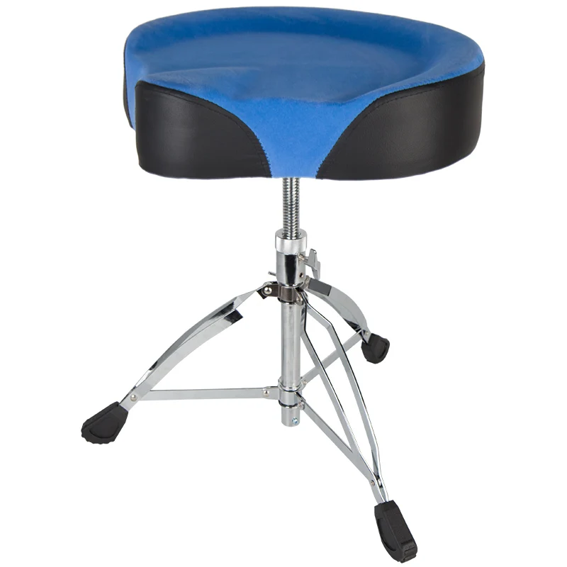 Comfortable adjustable musical instruments Drum Throne Padded drum stool with Motorcycle Style seat