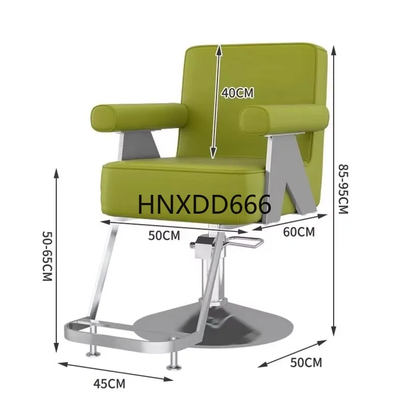 

Square Mat Personalized Barber Chair Luxury Professional Personalized Armrest Chair Swivel Advanced Cadeira Salon Furniture