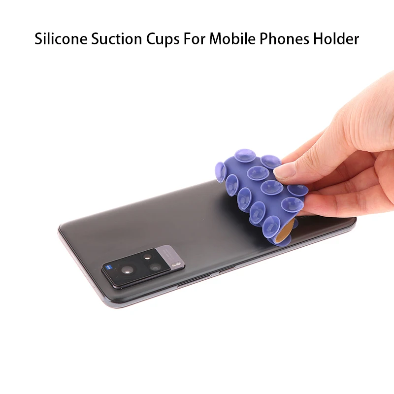 1Pc Silicone Suction Silicone Suction Cups Square Phone Case Back Silicone Suction Cups Suction Silicone Cell Phone