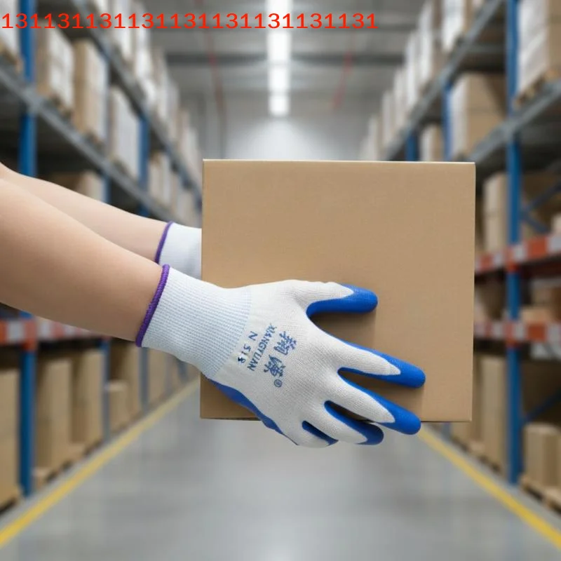 1 Pairs Nitrile Coated Work Gloves Non-slip Knit Safety Protective Gloves Industrial Labor Building Construction Work Gloves