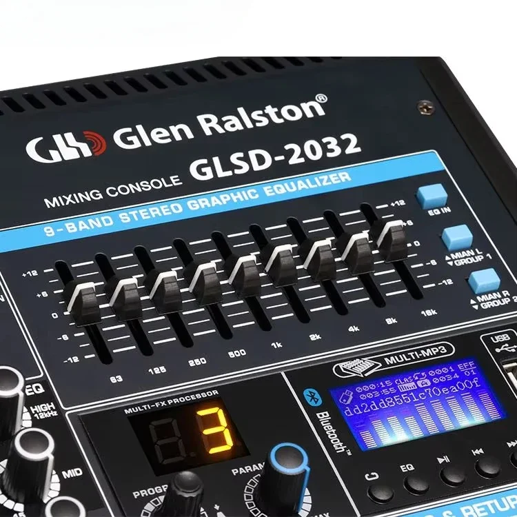 

Glen Ralston With CE Certificate Newest Digital Mixer 24 Channel Audio Mixing Console